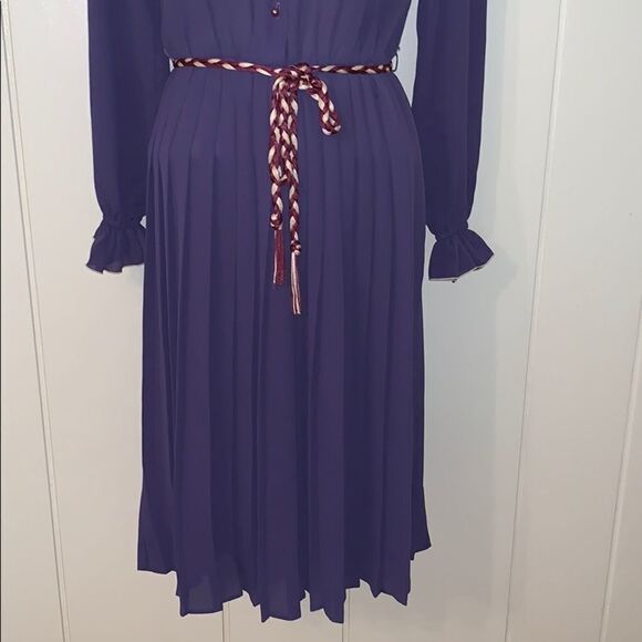 Vtg 60s/70s Lady Carol purple chiffon dress - Picture 3 of 8